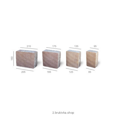 Тротуарна плитка Магма класік h60